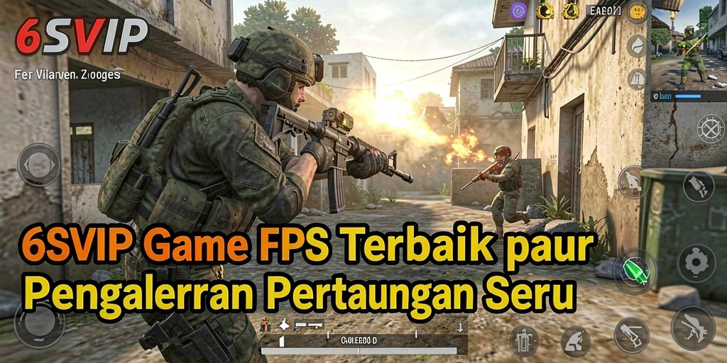 Screenshot gameplay menampilkan aksi tembak-menembak mendebarkan di 6SVIP.