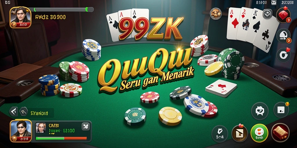 Tampilan gameplay seru QiuQiu di 999ZK.