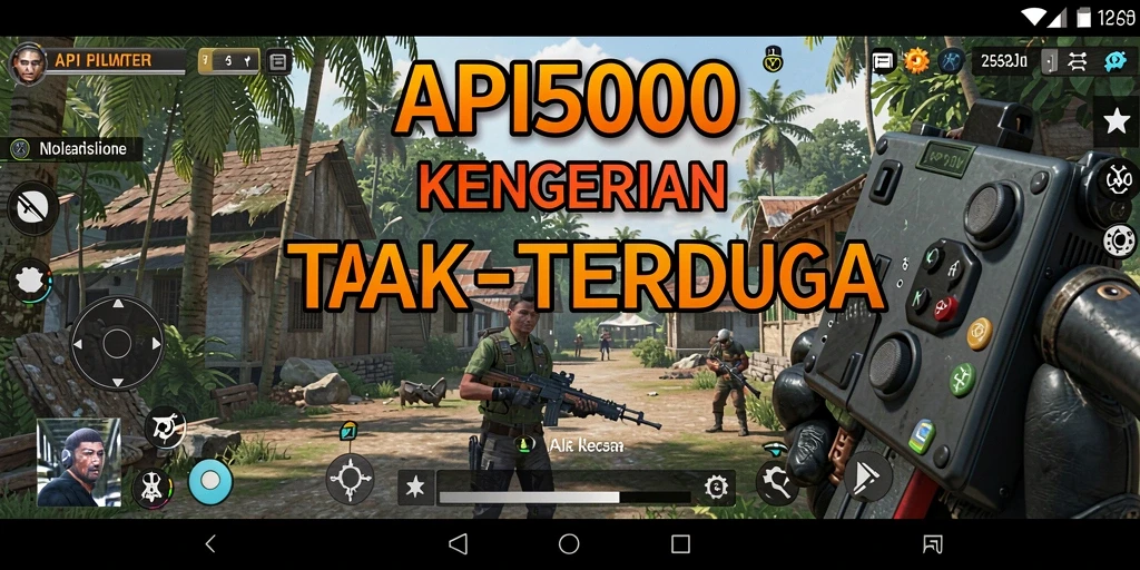 Screenshot menampilkan karakter dalam situasi mencekam di API5000.