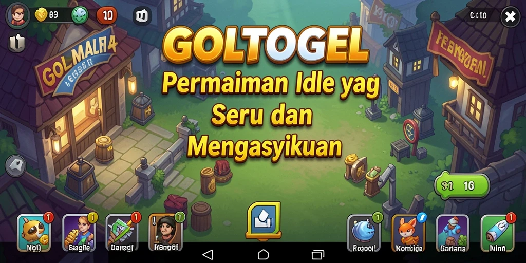 Screenshot utama GOLTOGEL menampilkan momen gameplay Idle yang seru.