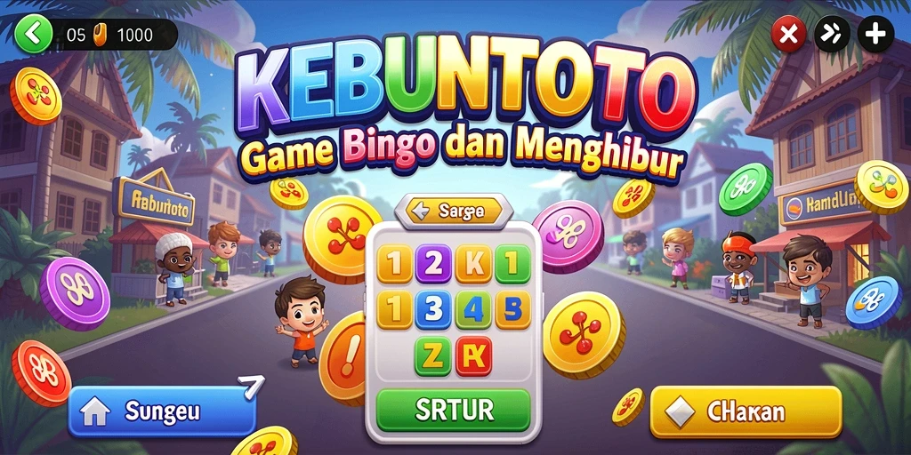 Screenshot gameplay KEBUNTOTO yang menampilkan keseruan permainan Bingo.