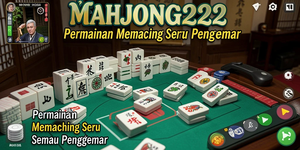 Screenshot gameplay menunjukkan aksi memancing seru di MAHJONG222.