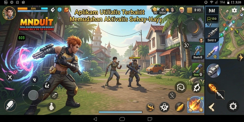 Screenshot utama MNDUIT menunjukkan antarmuka yang intuitif dan fungsional.