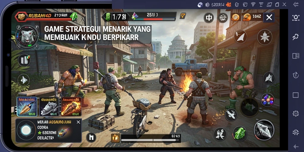 Tangkapan layar RUBAH4D menampilkan pertempuran strategis yang intens.