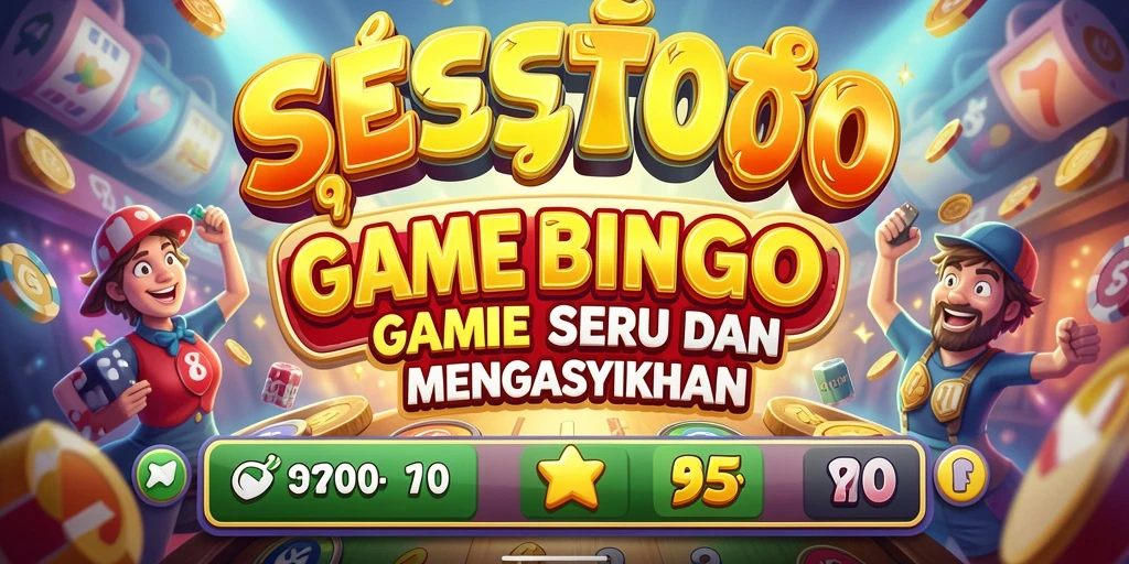 Tampilan gameplay menarik dari SESETOTO menunjukkan keseruan bermain Bingo.
