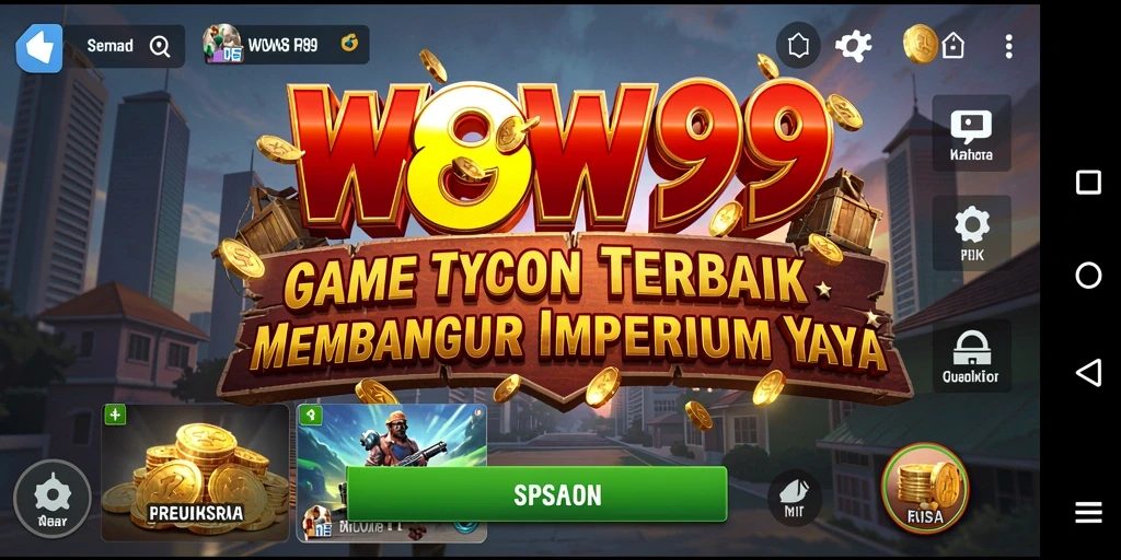 Tangkapan layar gameplay <strong>WOW99</strong> menampilkan keseruan mengelola dan membangun bisnis.
